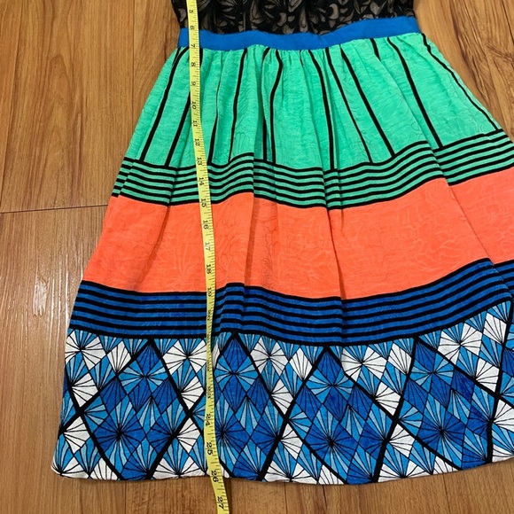 Tracy Reese Silk Sleeveless Multi-Color Mini Dress - Picture 12 of 14